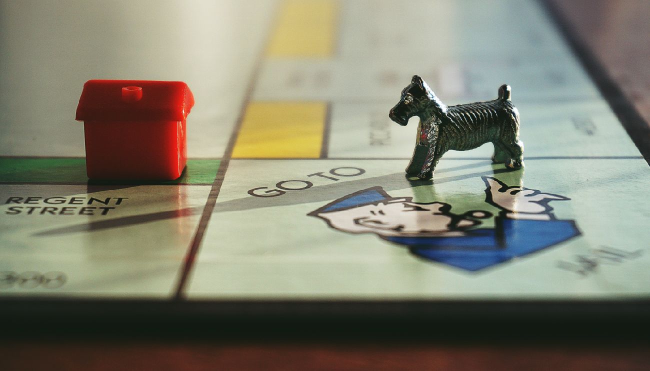 Monopoly Board With Dog